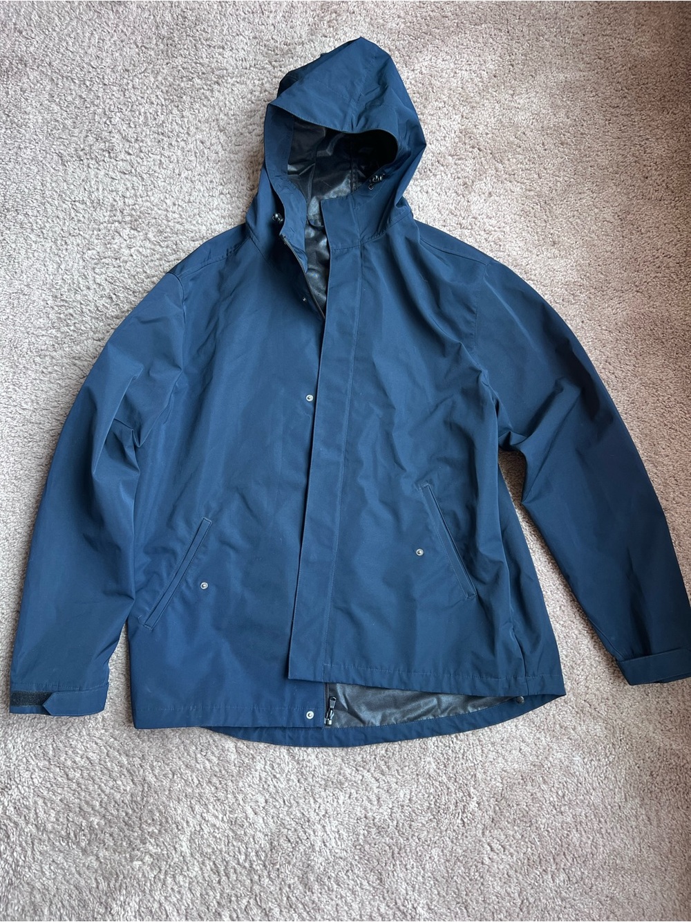 Line of Trade Men’s Navy Hooded Rain Jacket XL